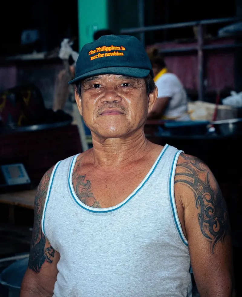 A market vendor in Manila